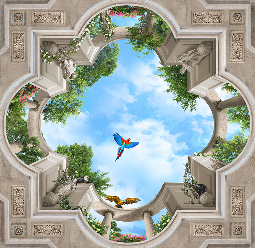 Cafenea cu perete artistic