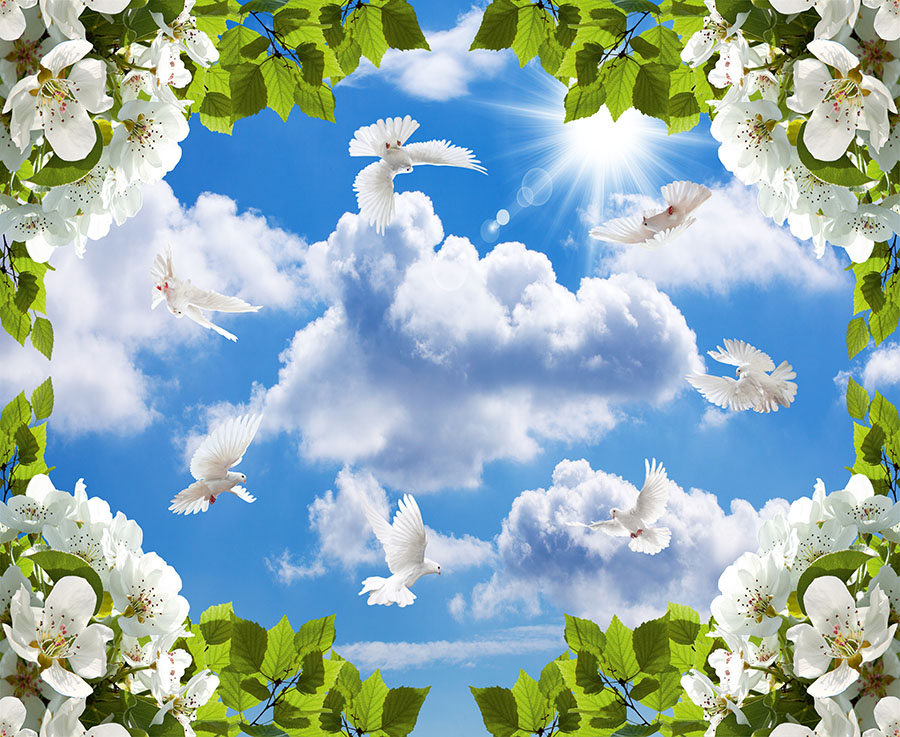 Tavan extensibil cu nori